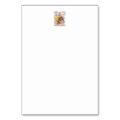 Cute Cat Riding Chocolate Milk Carton Kawaii Art Kaart (Achterkant)