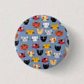 Cute Cat Ronde Button 3,2 Cm (Voorkant)