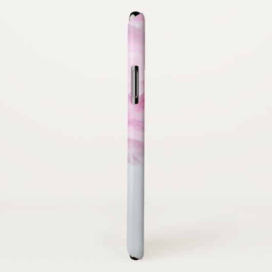 Cute Cat roze pluim Case-Mate iPhone Case (Achterkant / rechts)