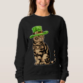 Cute Cat Saint Patrick Day  Happy St Kitten Day Trui (Voorkant)