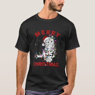 Cute Cat Santa Hat-kerstkleden T-shirt