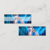 Cute Cat Saxophonist Mini Visitekaartje (Voorkant / Achterkant)