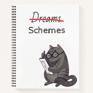 Cute Cat Schemes Notitieboek