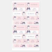 Cute Cat School Preschool Daycare Labels (Vel)