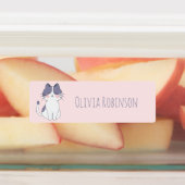 Cute Cat School Preschool Daycare Labels (Aangebracht)