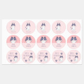 Cute Cat School Preschool Labels (Vel)