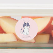 Cute Cat School Preschool Labels (Aangebracht)