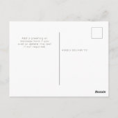 Cute Cat Script Happy Friendsgiving Thanksgiving Briefkaart (Achterkant)