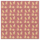 Cute Cat Seamless Patroon Stof (Close Up)