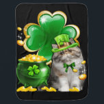 Cute Cat Shamrock Irish Saint Patrick Day Inbakerdoek<br><div class="desc">Cute Cat Shamrock Irish Saint Patrick Day</div>