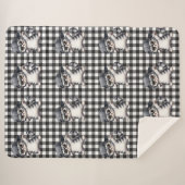 Cute Cat Sherpa Blanket Sherpa Deken (Voorkant (horizontaal))