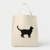 Cute Cat Silhouette Tote Bag (Voorkant)