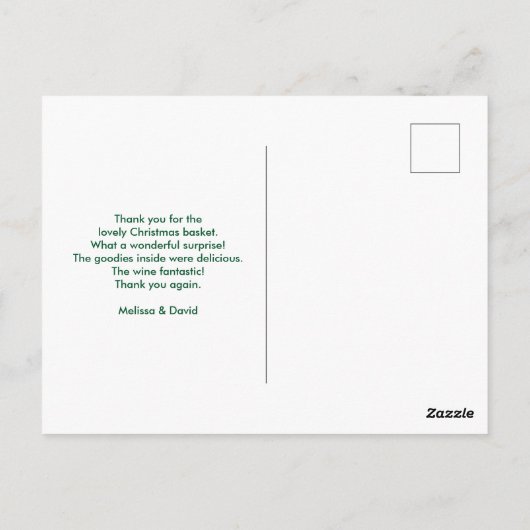 Cute Cat Sitting in Teacup Kerstmis Dank u Briefkaart (Achterkant)