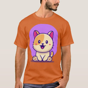 Cute Cat Sitting T-shirt