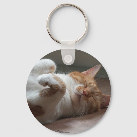 Cute Cat slaapSleutelhanger Sleutelhanger (Voorkant)