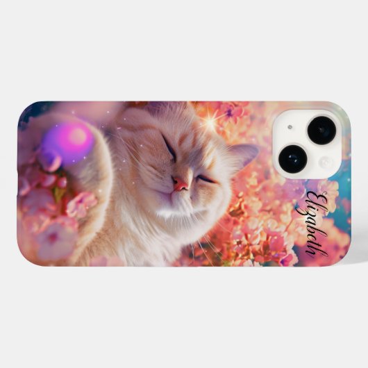 Cute cat slapen Case-Mate iPhone case (Achterkant (horizontaal))