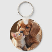 Cute Cat Sleutelhanger (Achterkant)