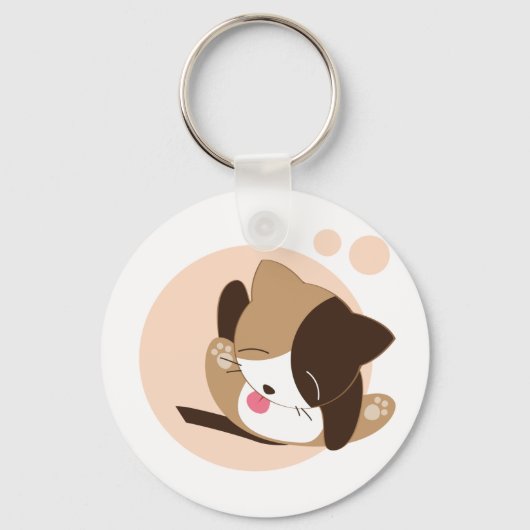Cute Cat Sleutelhanger (Voorkant)