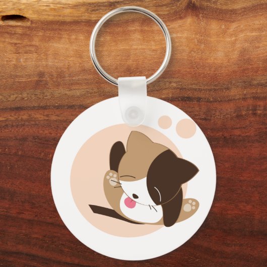 Cute Cat Sleutelhanger (Voorkant)