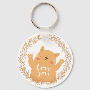 Cute Cat Sleutelhanger