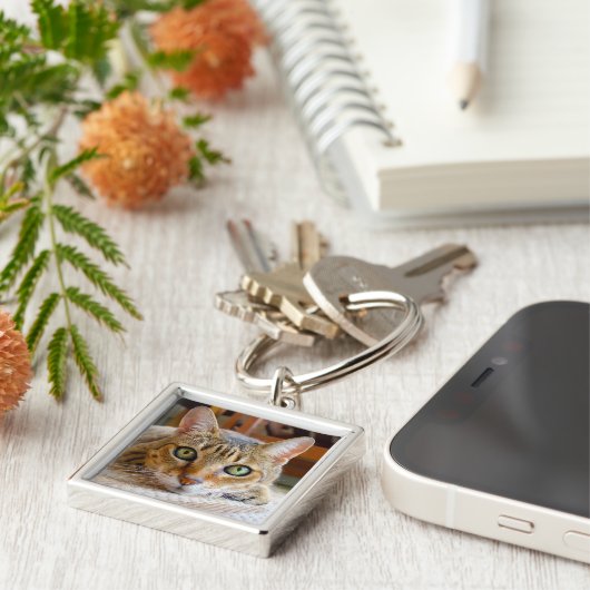 Cute Cat-sleutelketen Sleutelhanger (Zijkant)