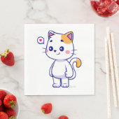 Cute Cat Smile Servet (Insitu)