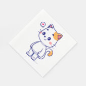 Cute Cat Smile Servet (Hoek)