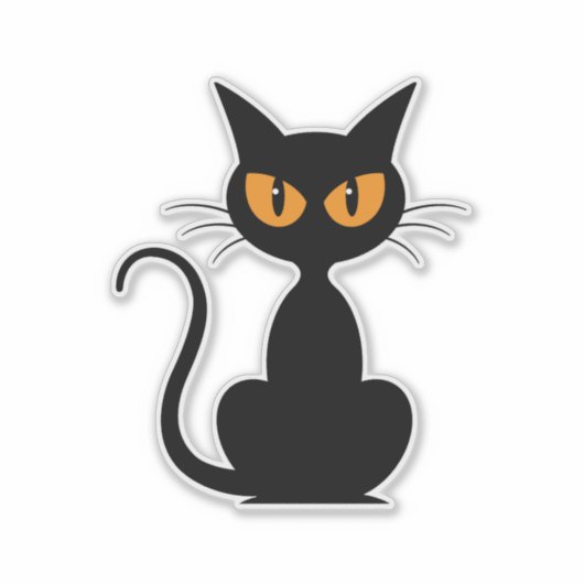 Cute Cat Sticker (Voorkant)