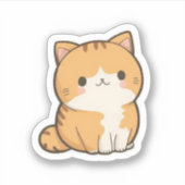 Cute Cat Sticker (Voorkant)