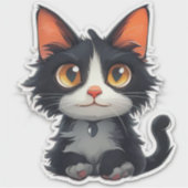 Cute Cat Sticker (Voorkant)