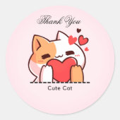 Cute Cat Sticker (Voorkant)