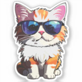 cute cat sticker (Voorkant)