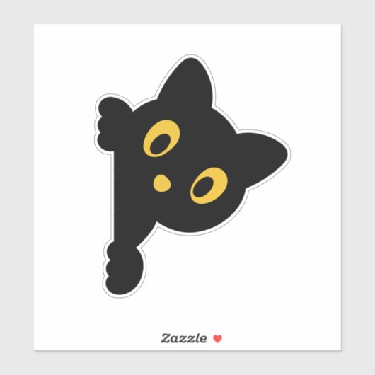 Cute Cat Sticker – Adorable Design (Vel)