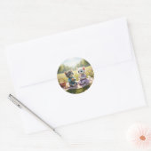 Cute Cat Sticker | Tom & Luna Spring Design (Envelop)