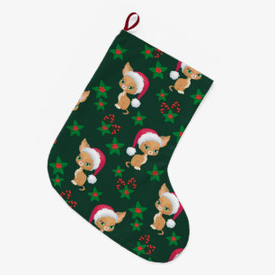 Cute Cat Stocking Grote Kerstsok