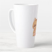 cute cat student | cat lovers design  latte mok (Linkerhoek)