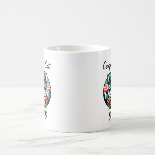  Cute Cat Sunglasses Personalize Koffiemok (Center)