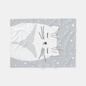 Cute cat, symbool van 2023. fleece deken (Voorkant (Horizontaal))
