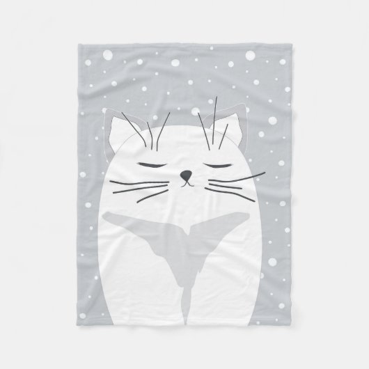 Cute cat, symbool van 2023. fleece deken (Voorkant)