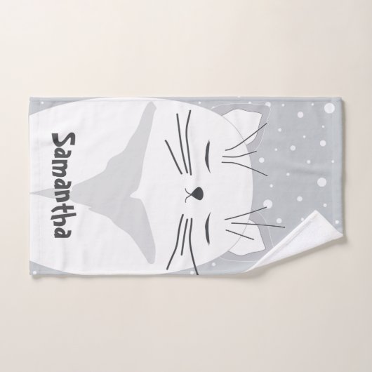 Cute cat, symbool van 2023. handdoek (Handdoek)