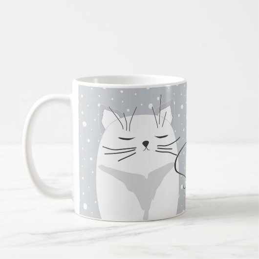 Cute cat, symbool van 2023. koffiemok (Links)