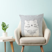 Cute cat, symbool van 2023. kussen (Stoel)