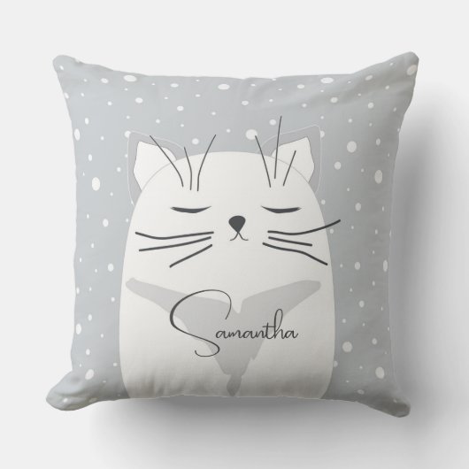 Cute cat, symbool van 2023. kussen (Voorkant)