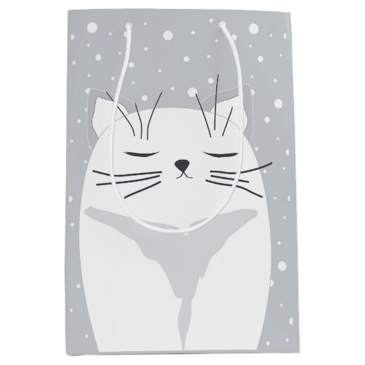 Cute cat, symbool van 2023. medium cadeauzakje (Voorkant)
