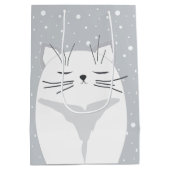 Cute cat, symbool van 2023. medium cadeauzakje (Achterkant)