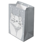 Cute cat, symbool van 2023. medium cadeauzakje (Achterkant Gekanteld)