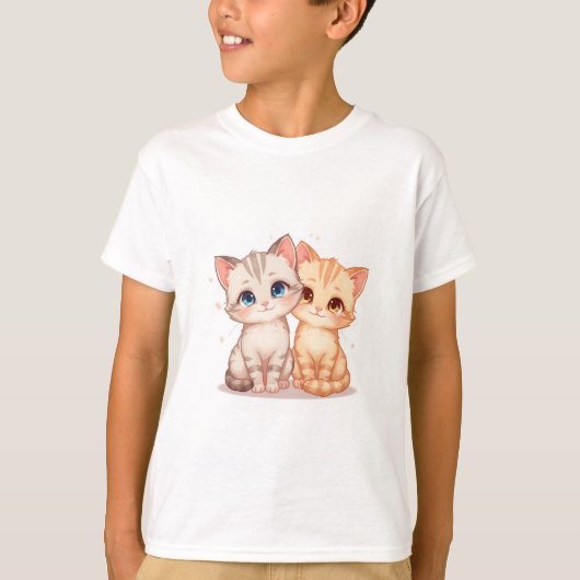 Cute Cat T-Shirt (Voorkant)