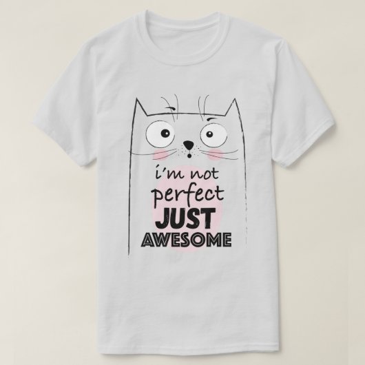 Cute Cat T-Shirt (Design voorkant)