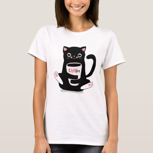 Cute Cat T-shirt (Voorkant)