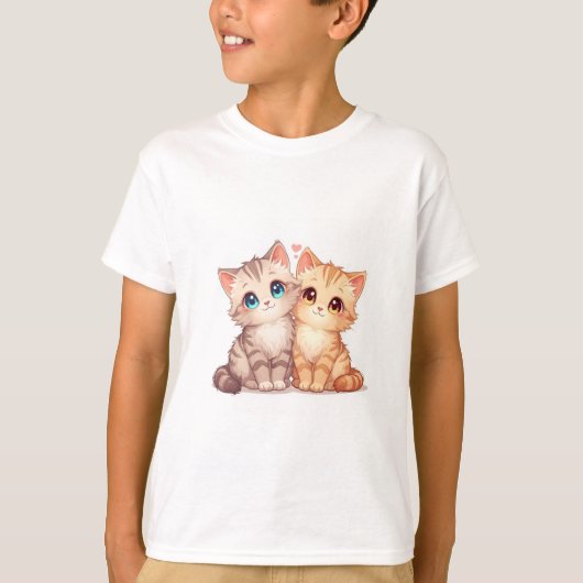 Cute Cat T-Shirt (Voorkant)